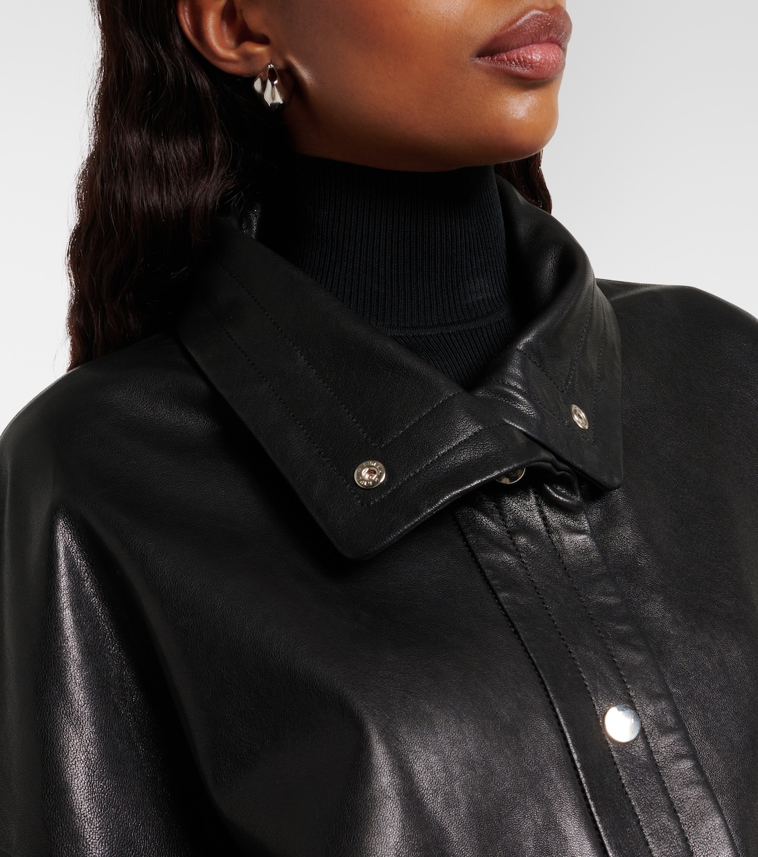 Veste en cuir Park | Nour Hammour