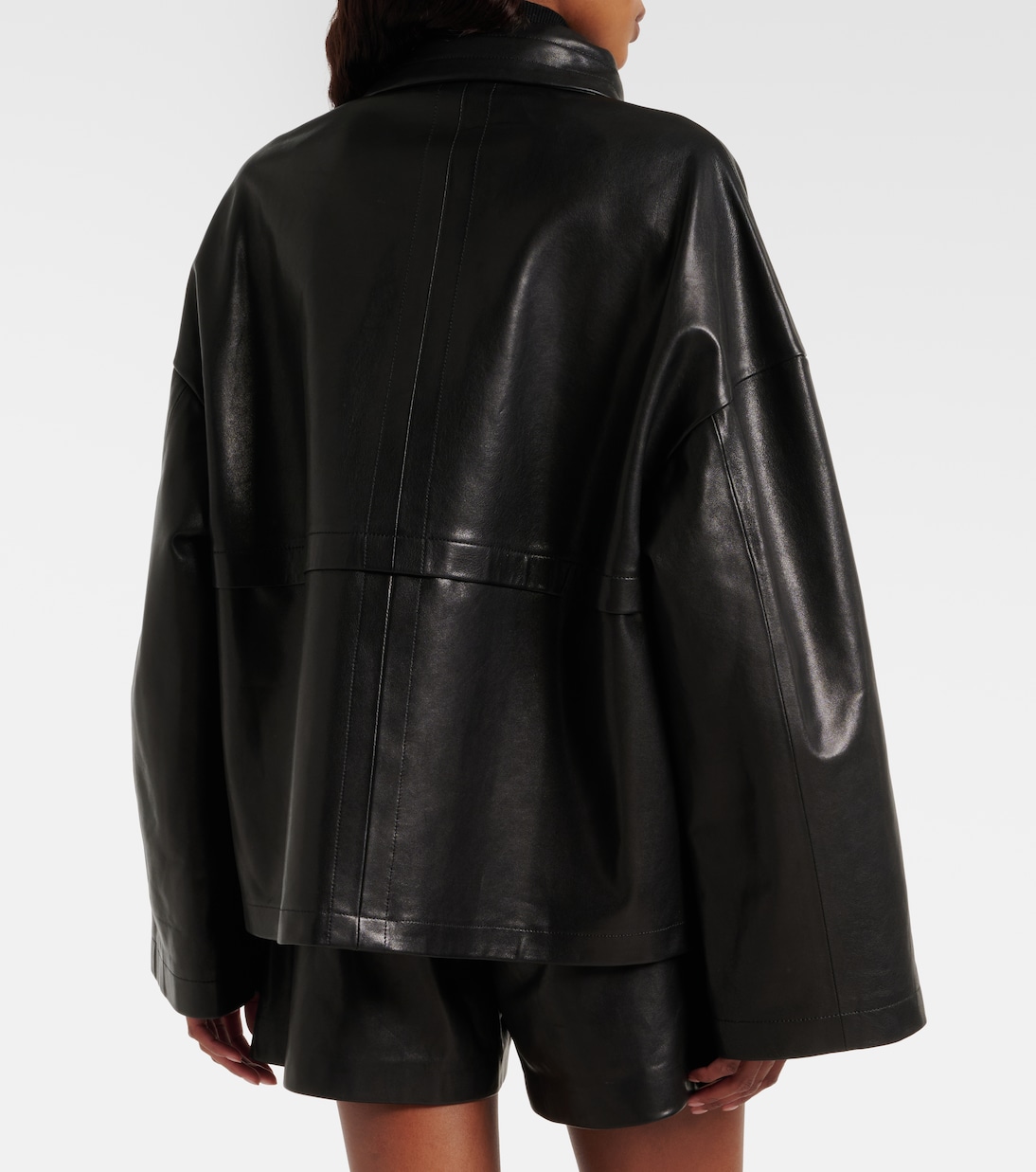 Veste en cuir Park | Nour Hammour