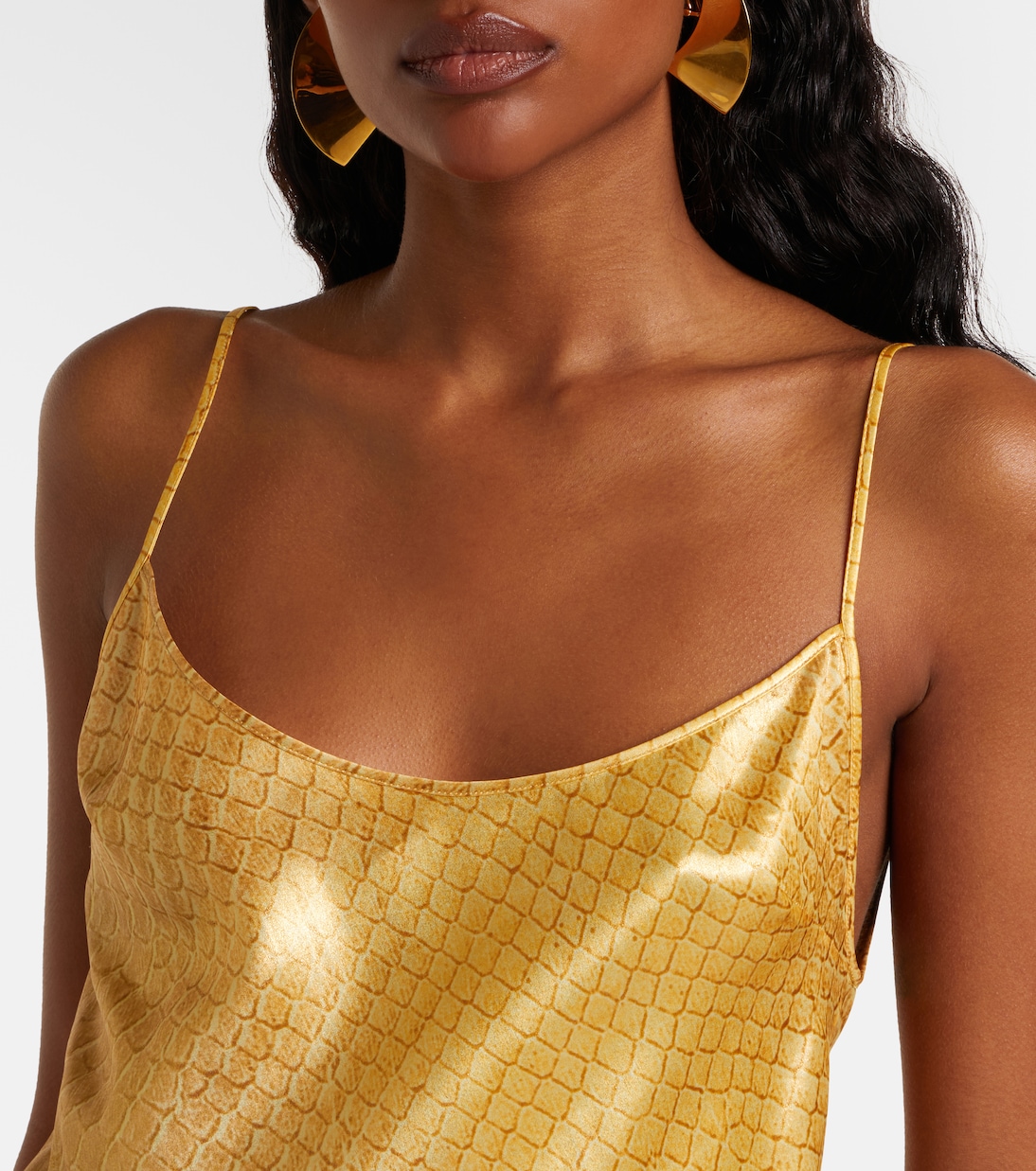 Snake-print silk gown | Roberto Cavalli