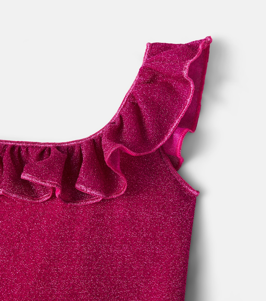 Costume intero monospalla Lumière con volant | Oséree Kids