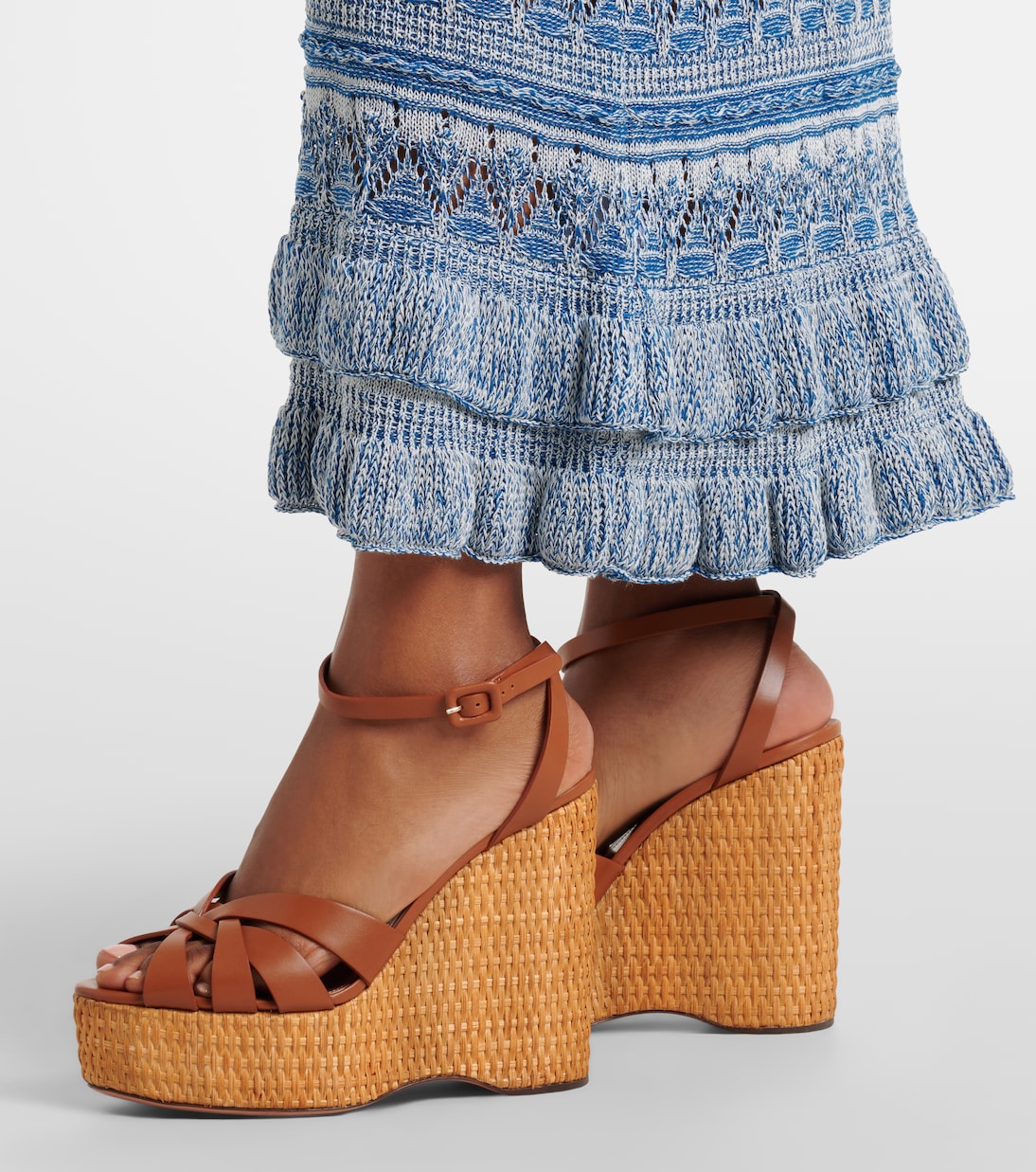 Wedge-Sandalen Copacabana aus Leder | Aquazzura
