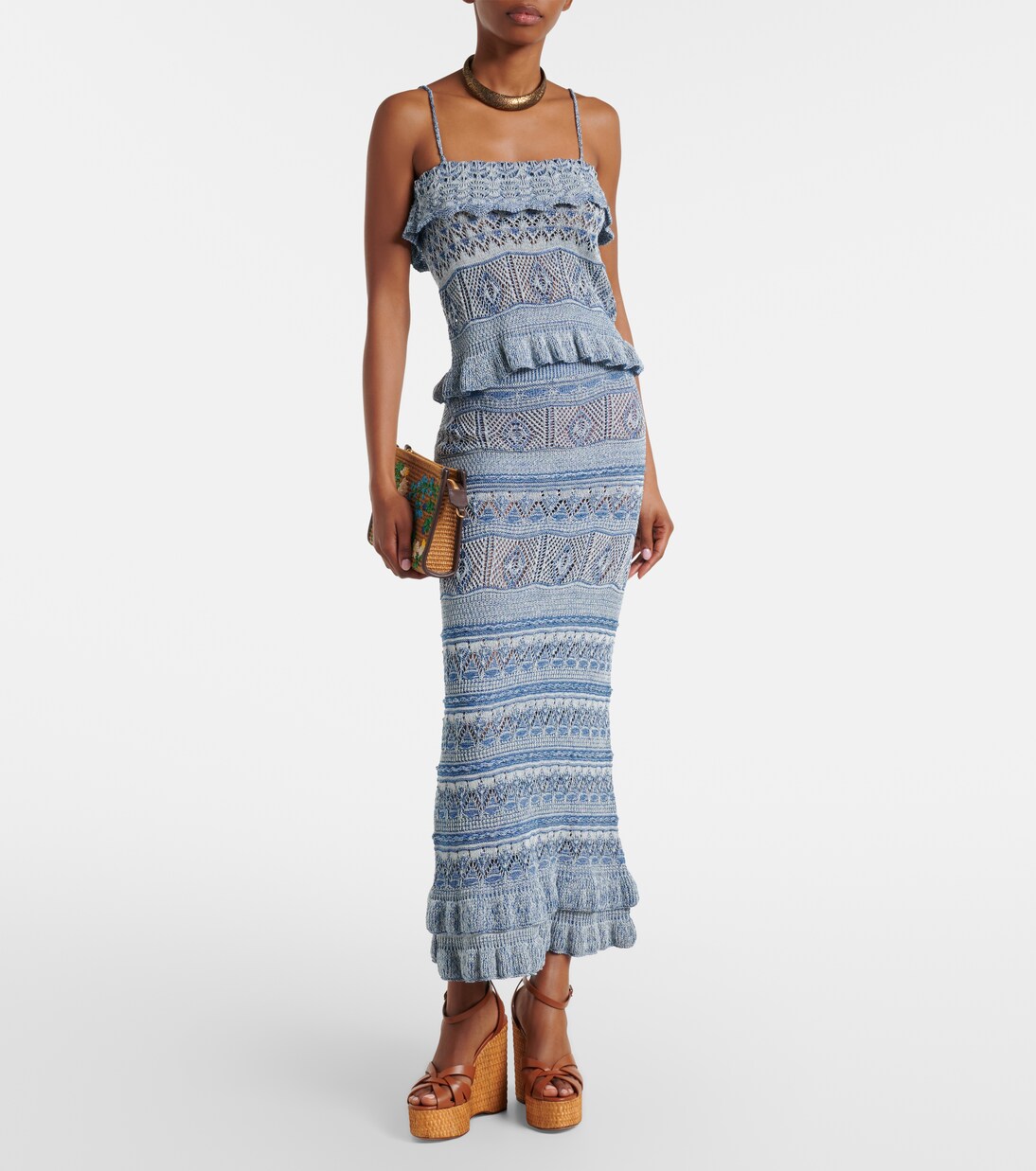 Wedge-Sandalen Copacabana aus Leder | Aquazzura