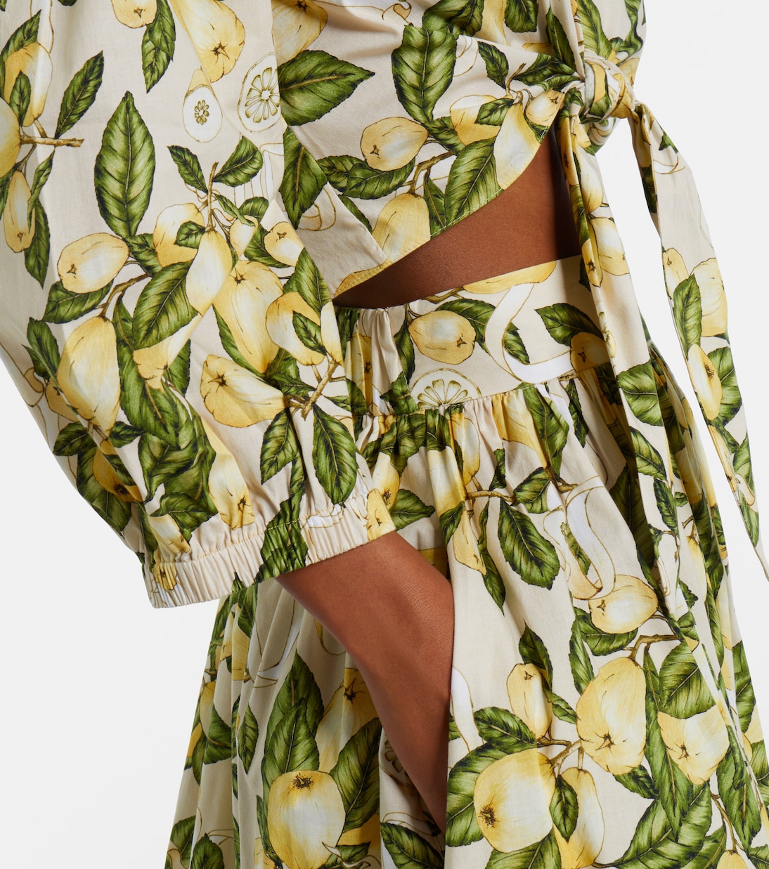 Crop top en mezcla de algodón estampado | Adriana Degreas