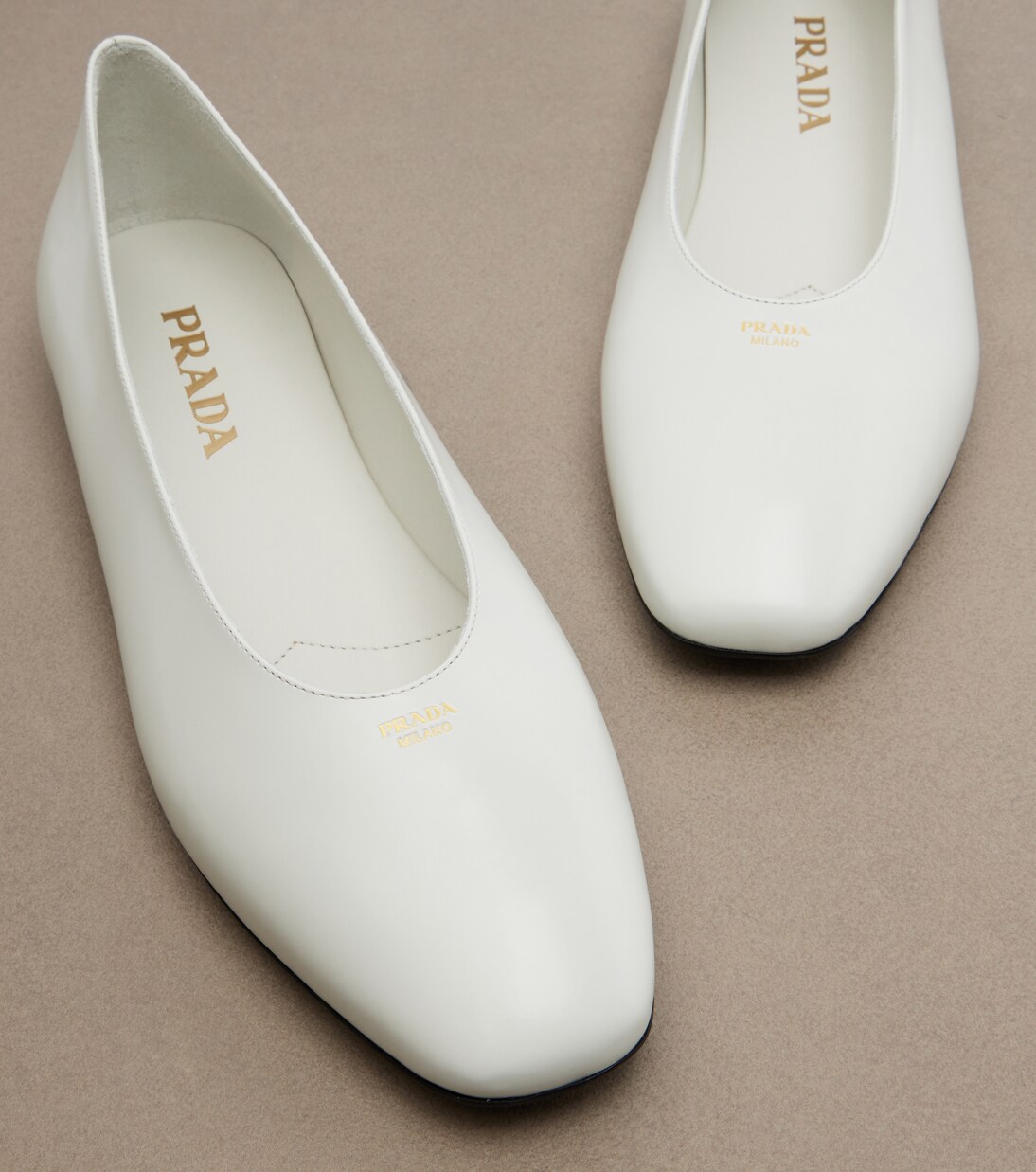 Ballerinas aus Leder | Prada