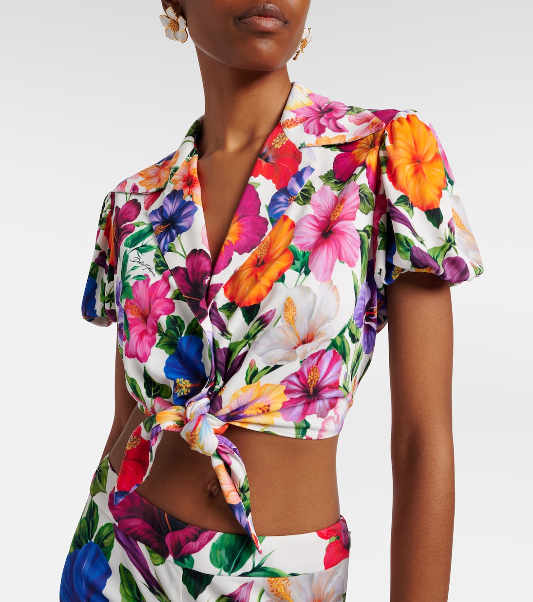 Floral crop top | Dolce&Gabbana