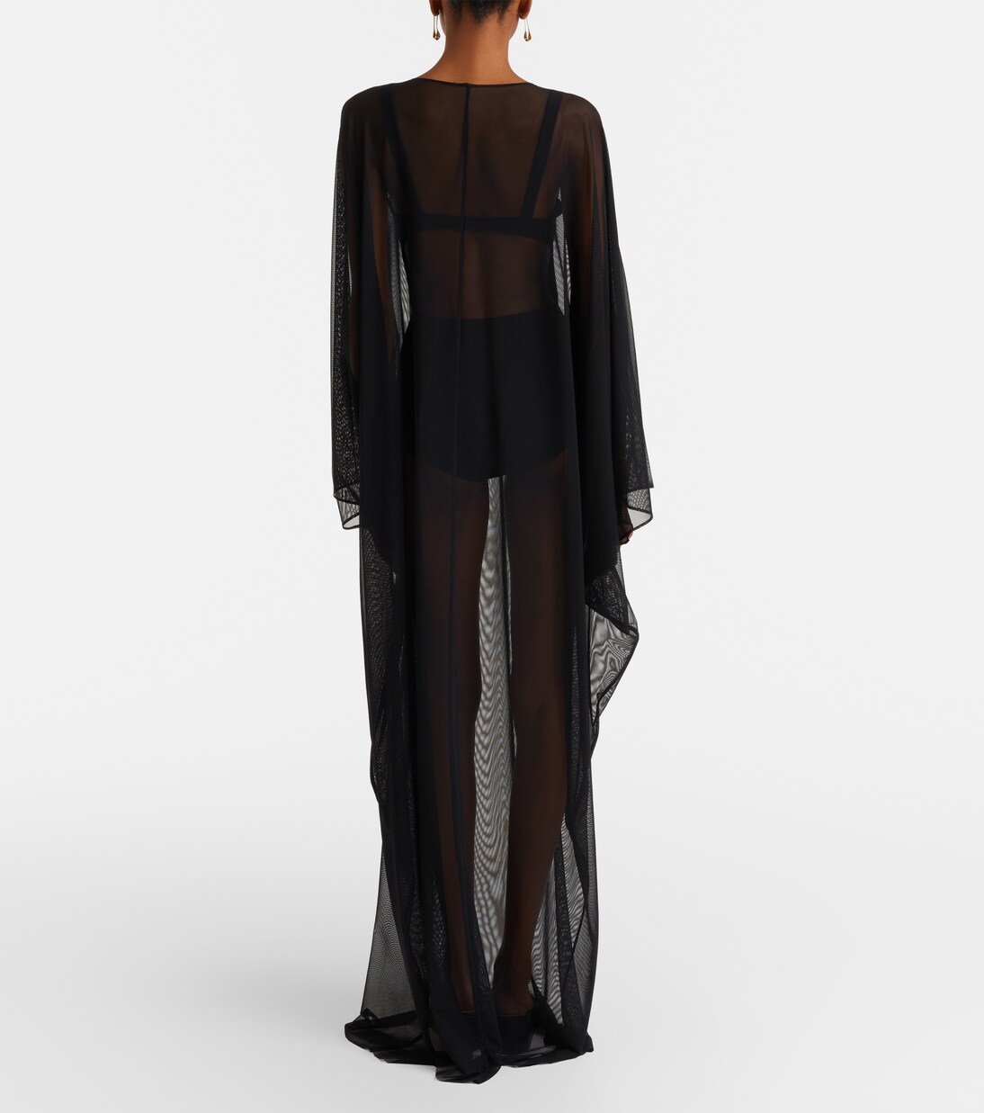 قفطان شفاف من الشبك | Norma Kamali