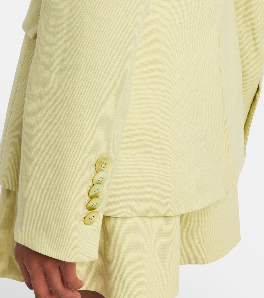 Miller double-breasted linen-blend twill blazer | Veronica Beard