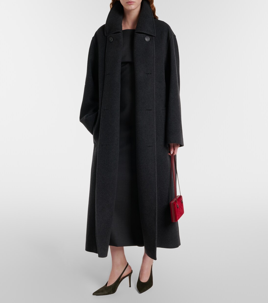 Robbie绒面革露跟高跟鞋 | Gianvito Rossi