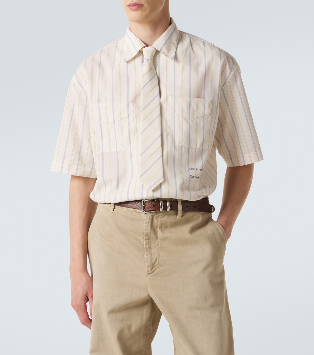 Nathaniel striped bowling shirt | Calvin Klein Collection
