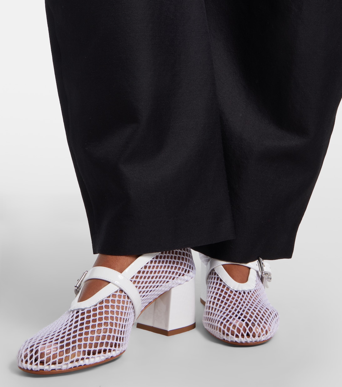 Babies mesh Mary Jane pumps | Alaïa