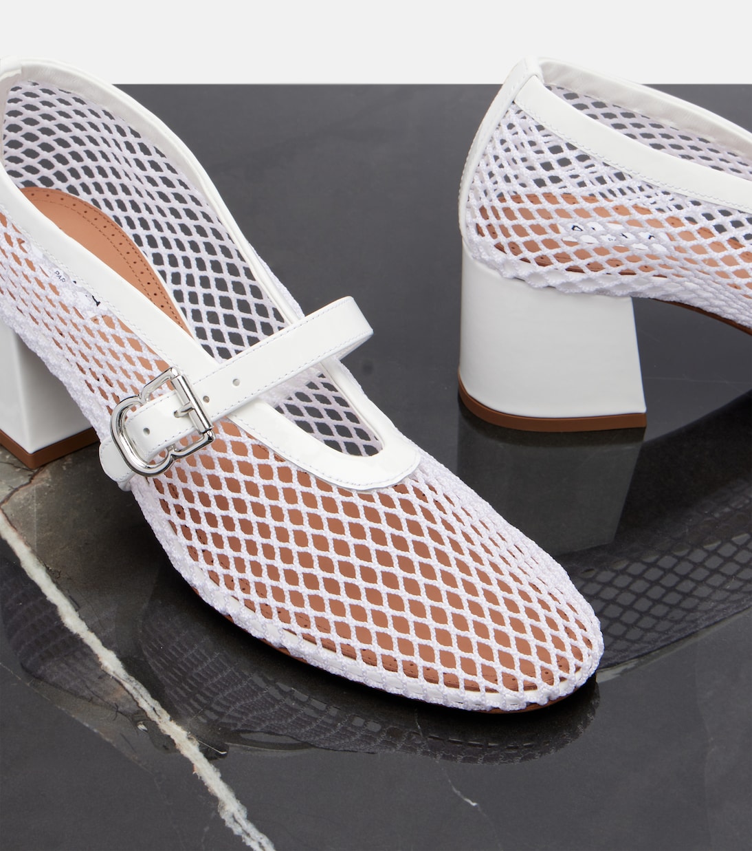 Babies mesh Mary Jane pumps | Alaïa