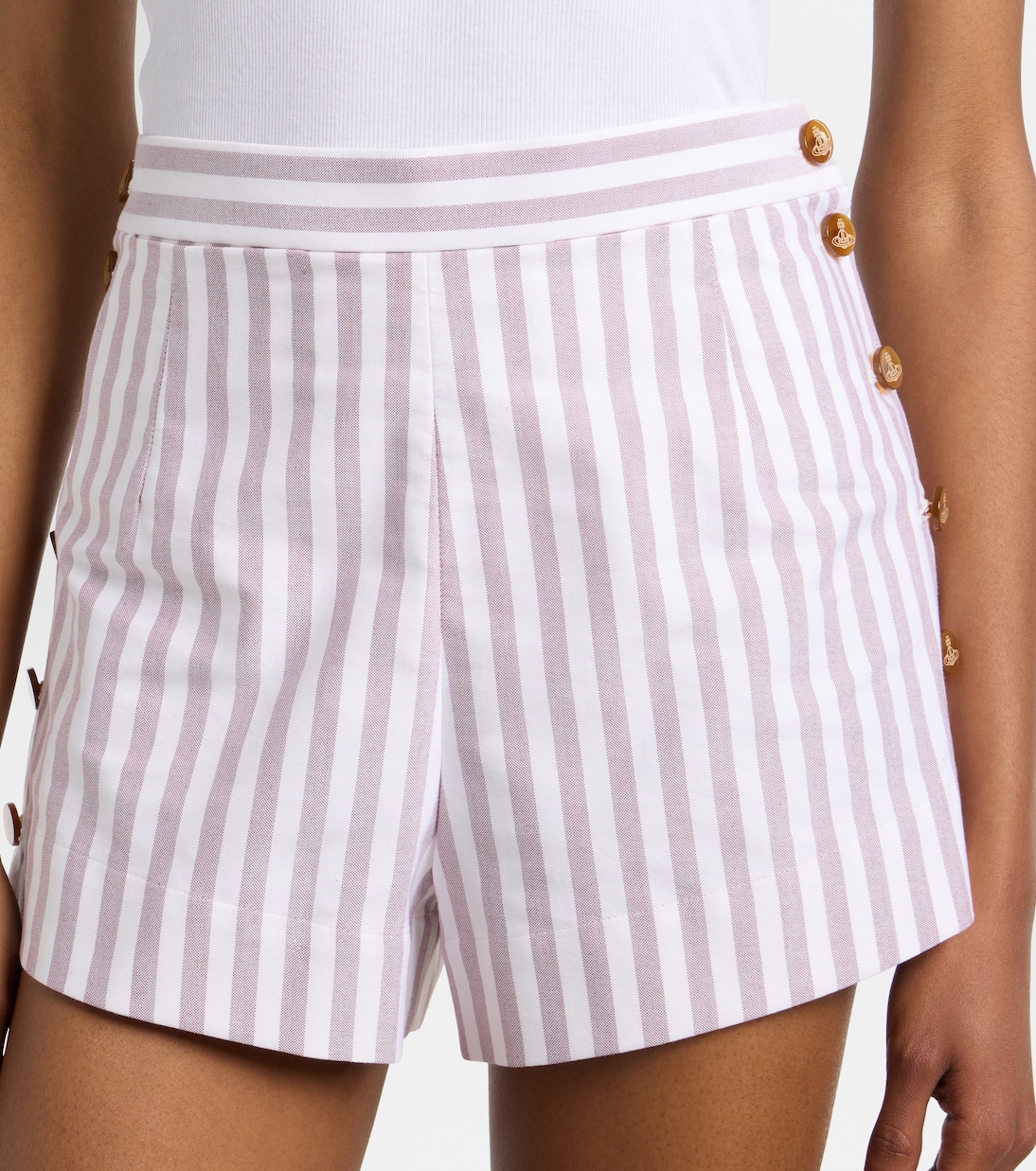 Elle pinstripe cotton shorts | Vivienne Westwood