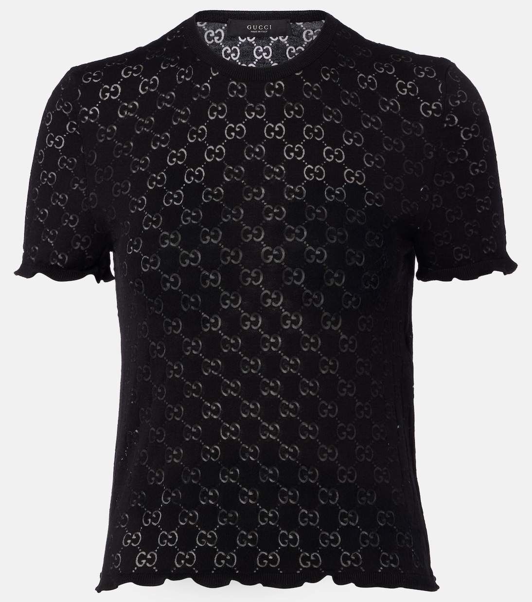 GG cotton-blend devoré T-shirt | Gucci