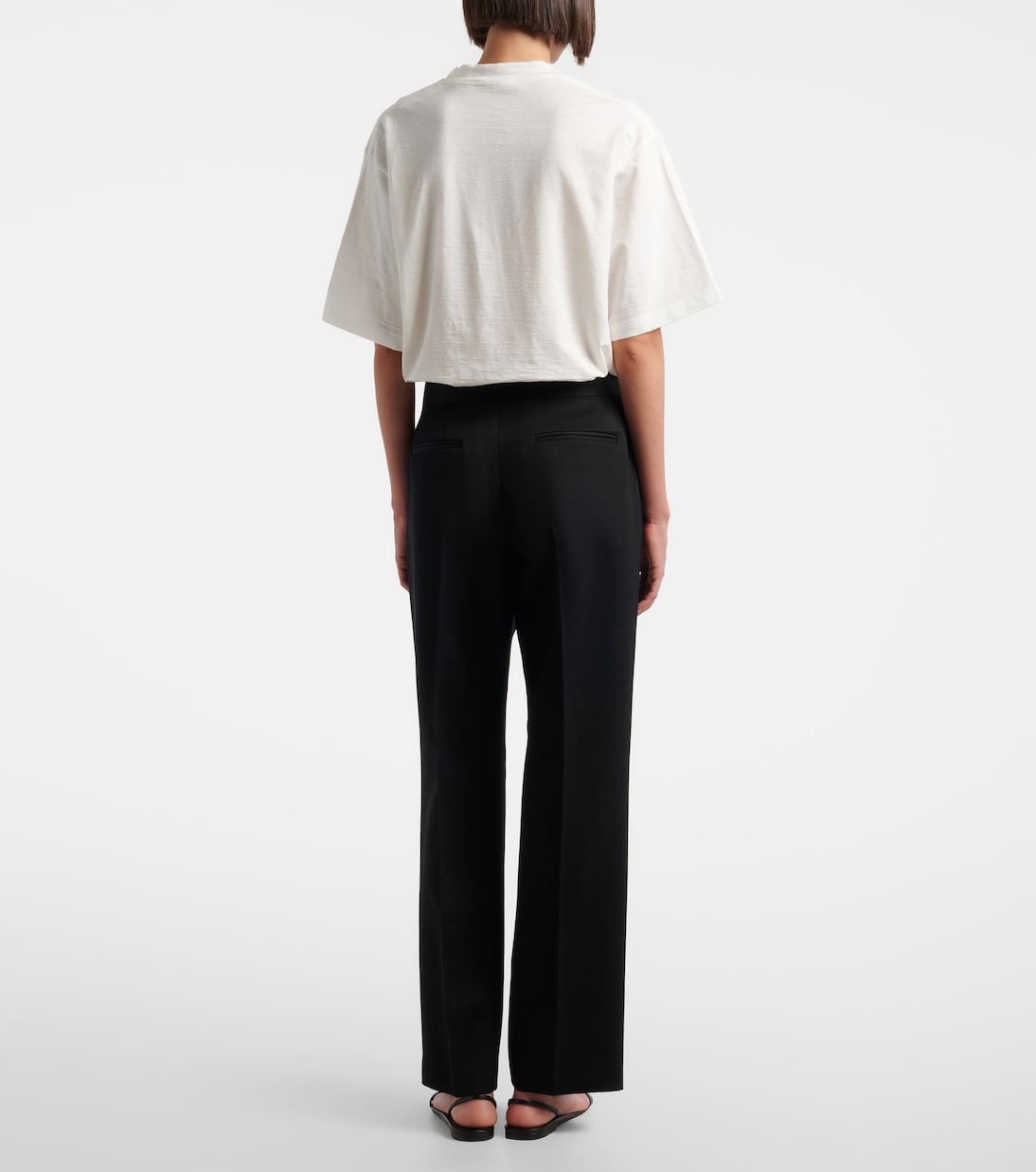 Trino wool straight pants | The Row
