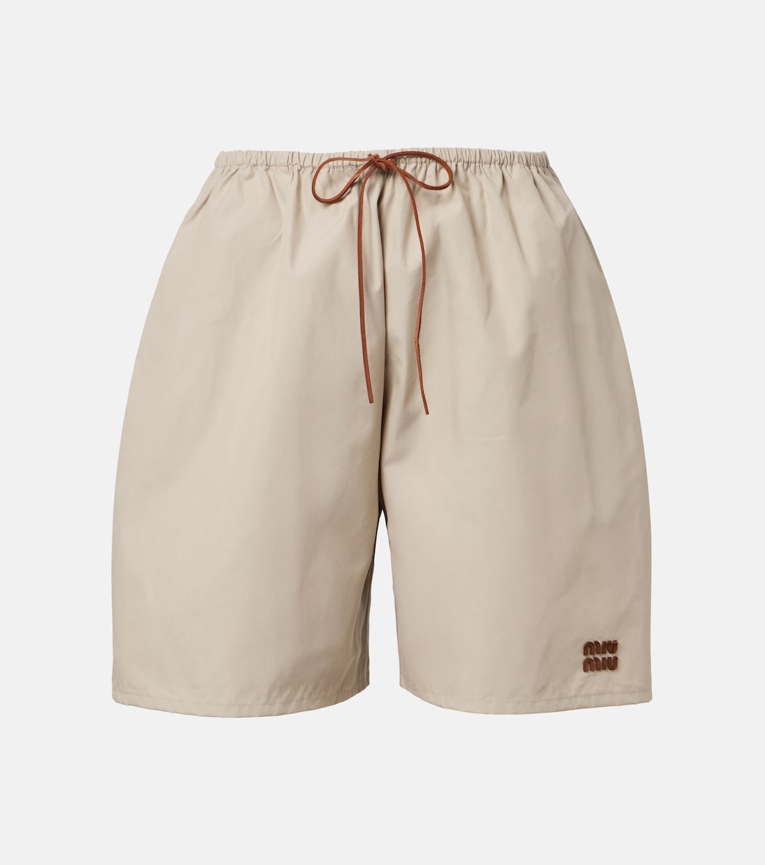 Cotton-blend Bermuda shorts | Miu Miu
