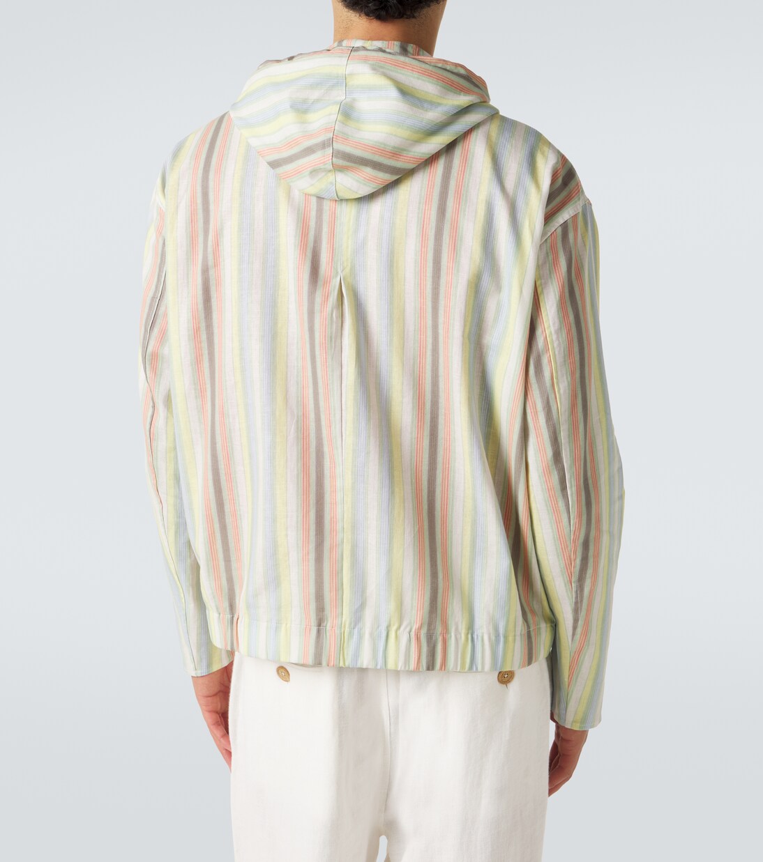 Veste à capuche en chanvre et coton  | Commas