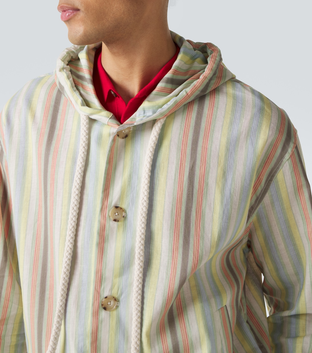 Veste à capuche en chanvre et coton  | Commas