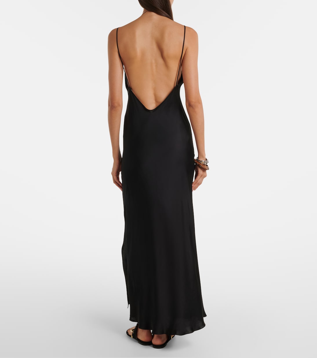 Robe longue Nevana en satin | Isabel Marant