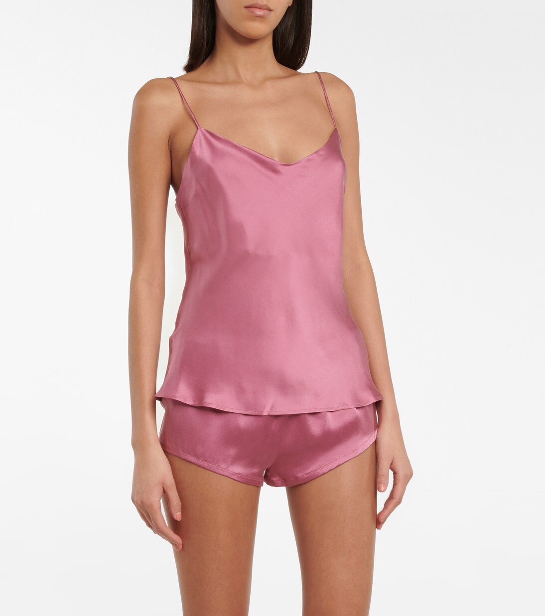 Venice silk satin pajama shorts | Asceno