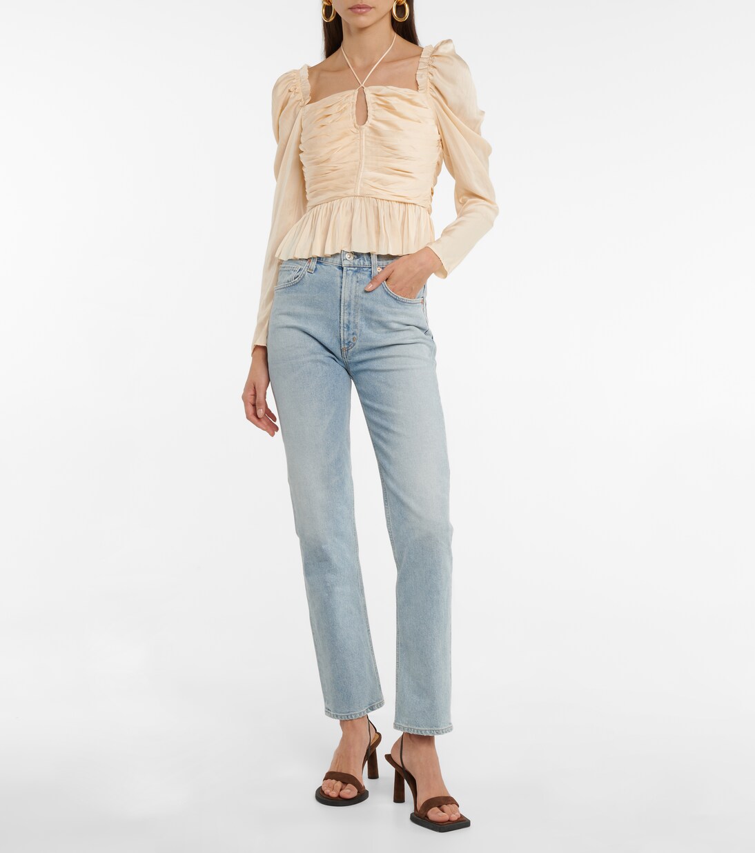 Bluse Mirelle aus Satin | Ulla Johnson