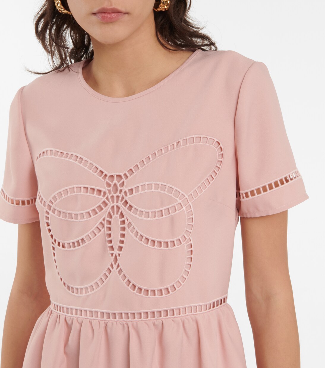 Robe à broderies anglaises | REDValentino