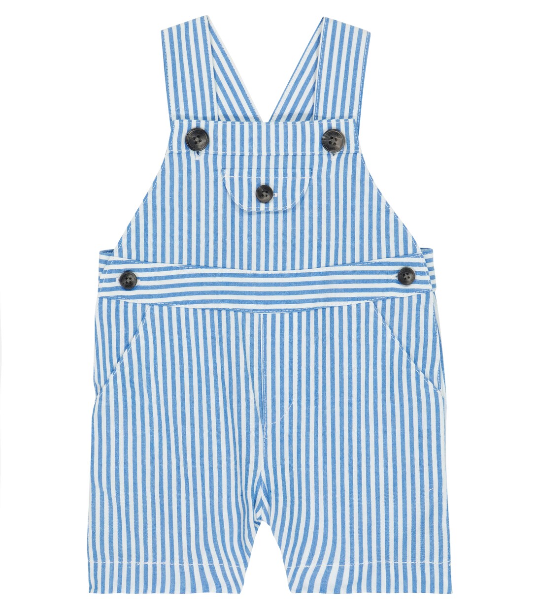 Baby striped cotton-blend dungarees | Tartine et Chocolat