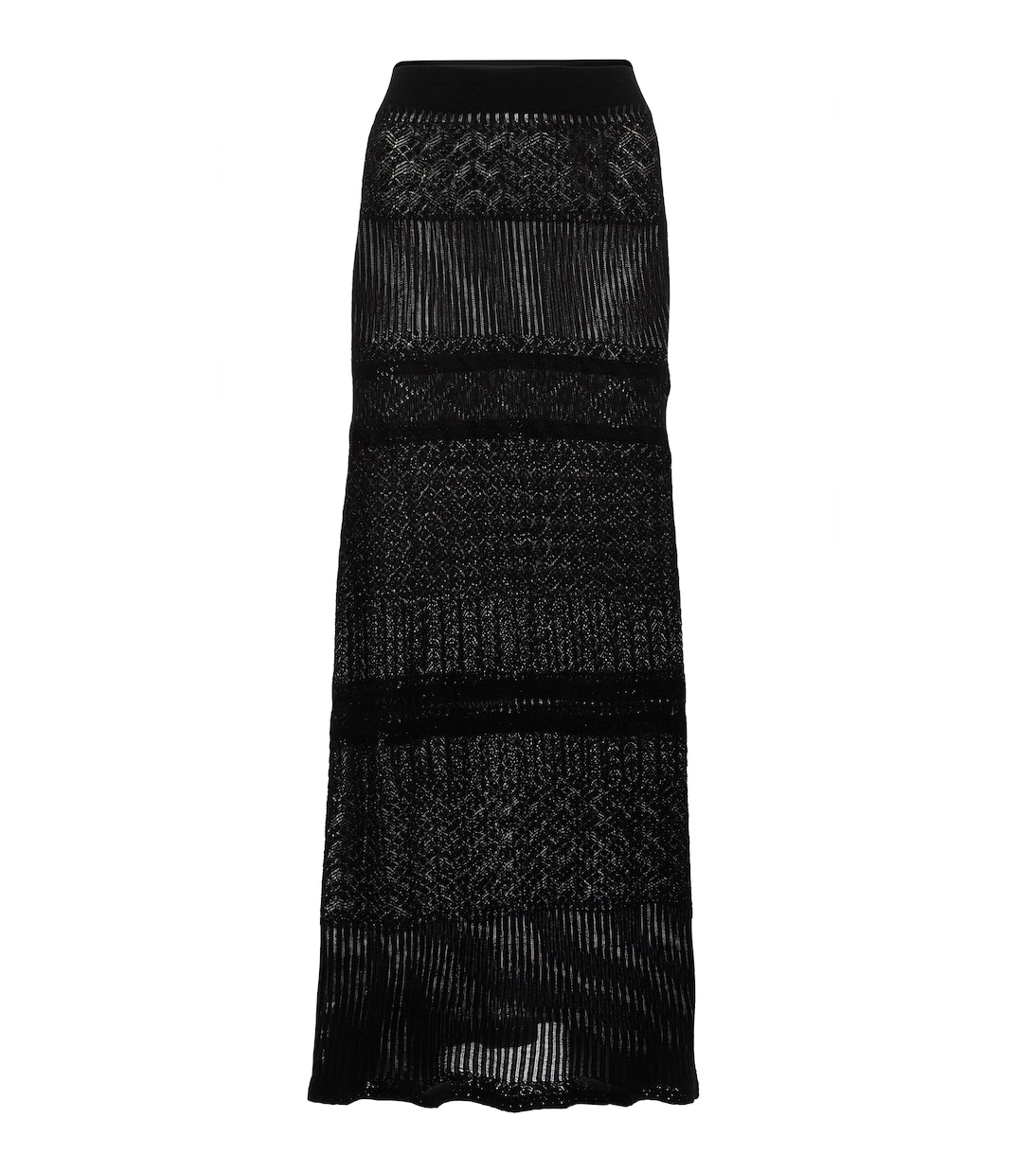 Wool, cashmere and silk maxi skirt | Chloé