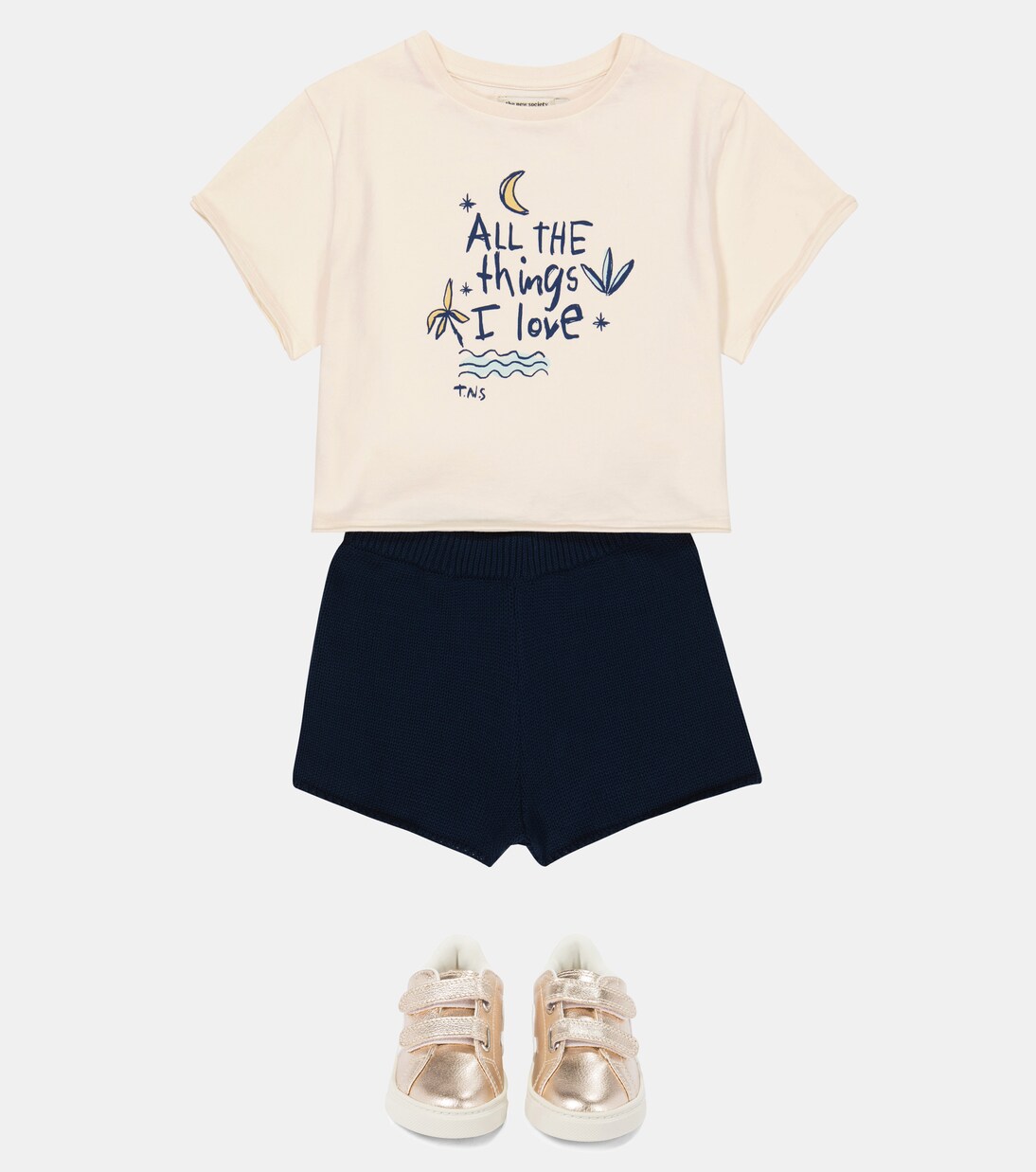 Easy cotton rib-knit shorts | The New Society