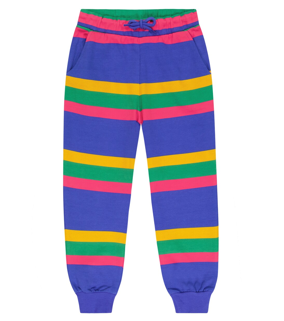 Striped cotton sweatpants | Mini Rodini