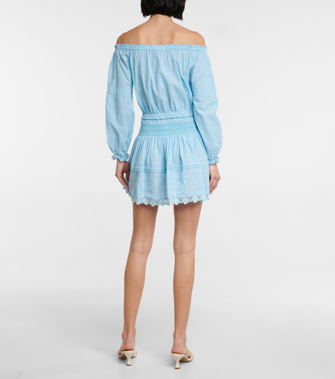 Top Galia en coton à encolure bardot | Poupette St Barth