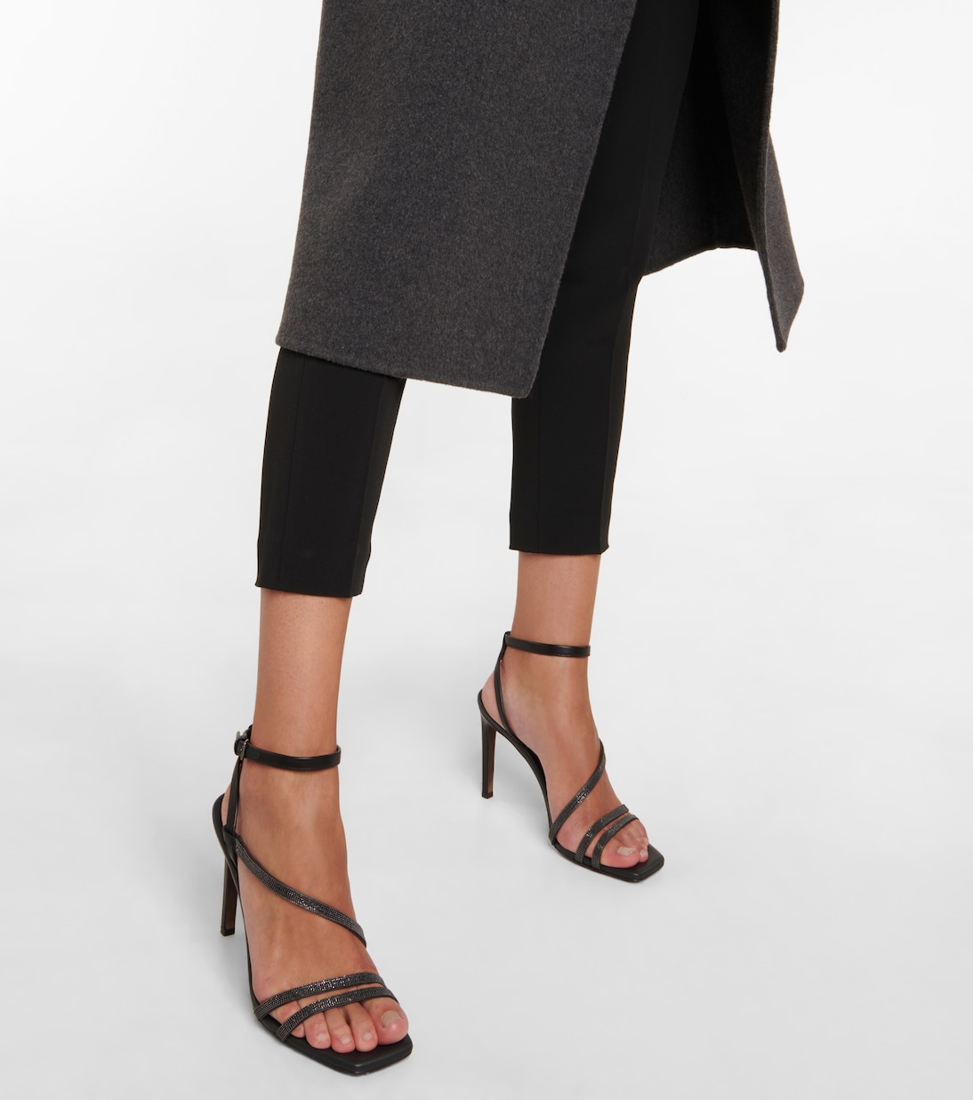 Verzierte Sandalen aus Leder | Brunello Cucinelli