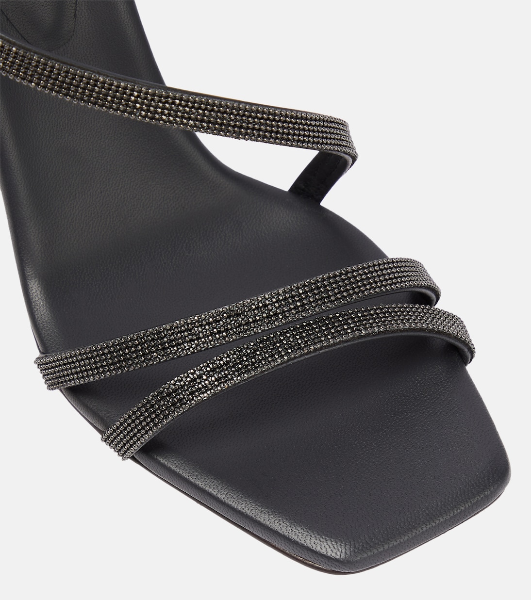 Verzierte Sandalen aus Leder | Brunello Cucinelli