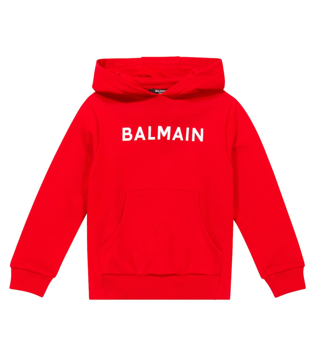 Sudadera con capucha de algodón con logo | Balmain Kids