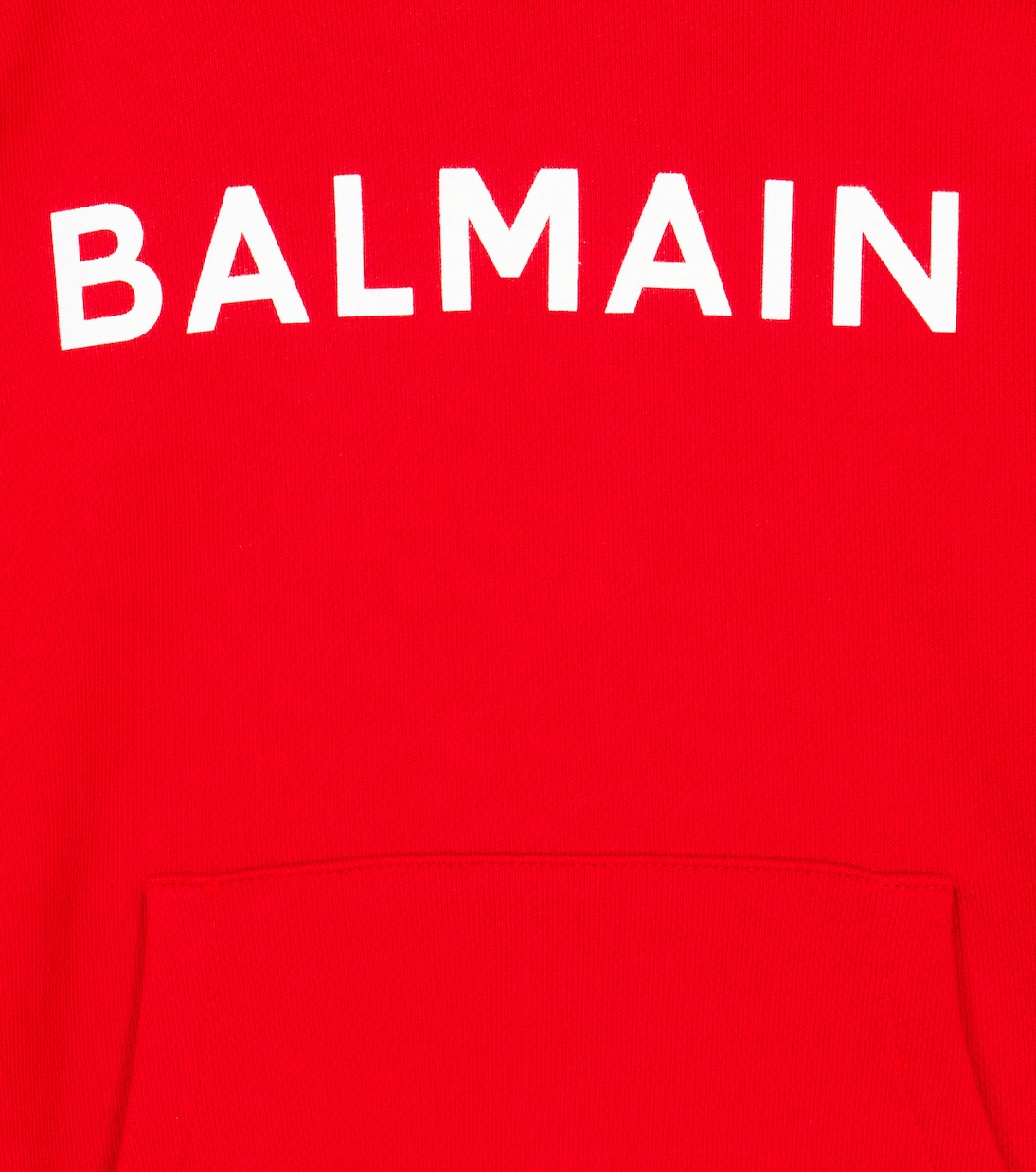 Sudadera con capucha de algodón con logo | Balmain Kids