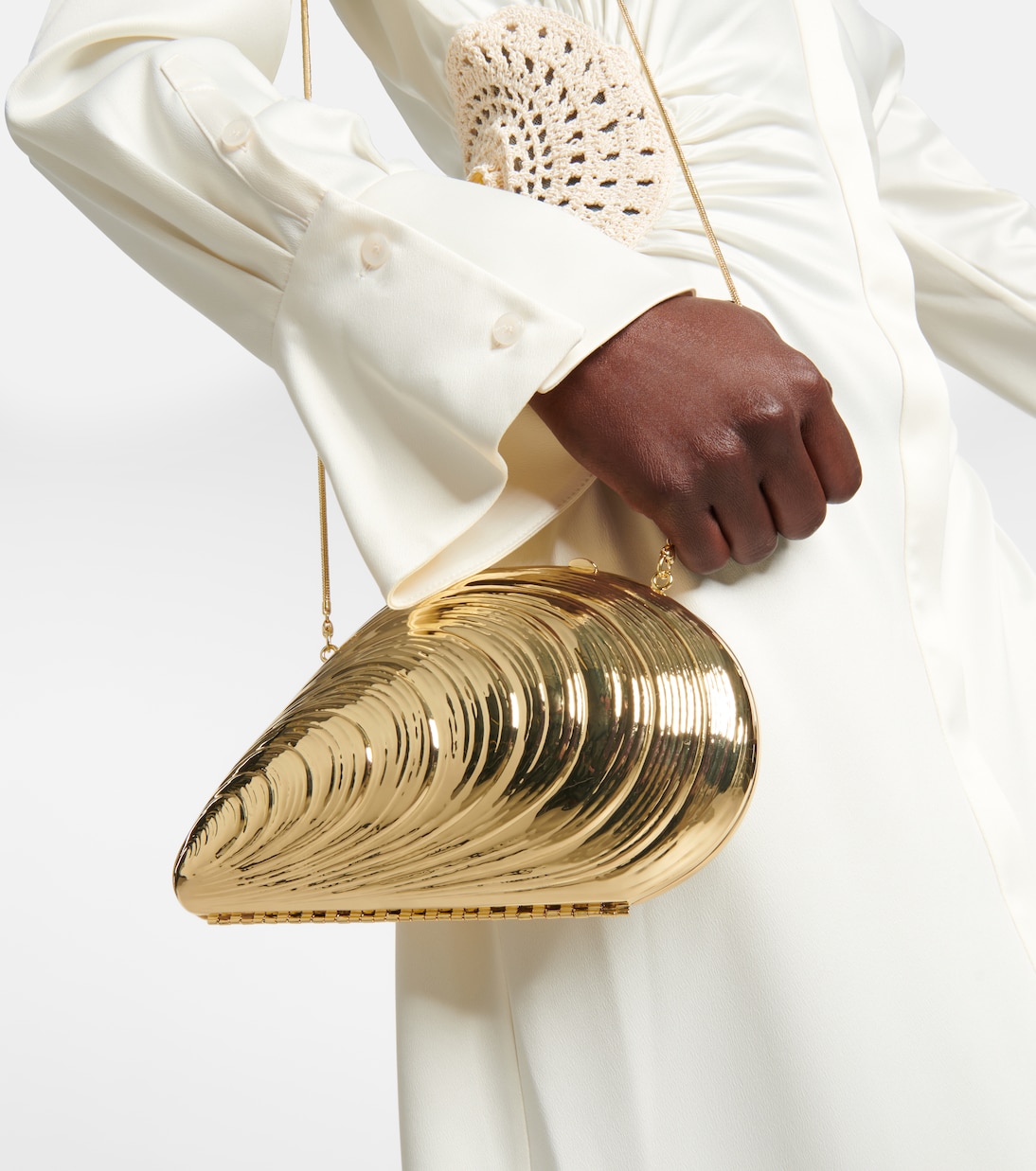 Bridget metal shell clutch | Simkhai
