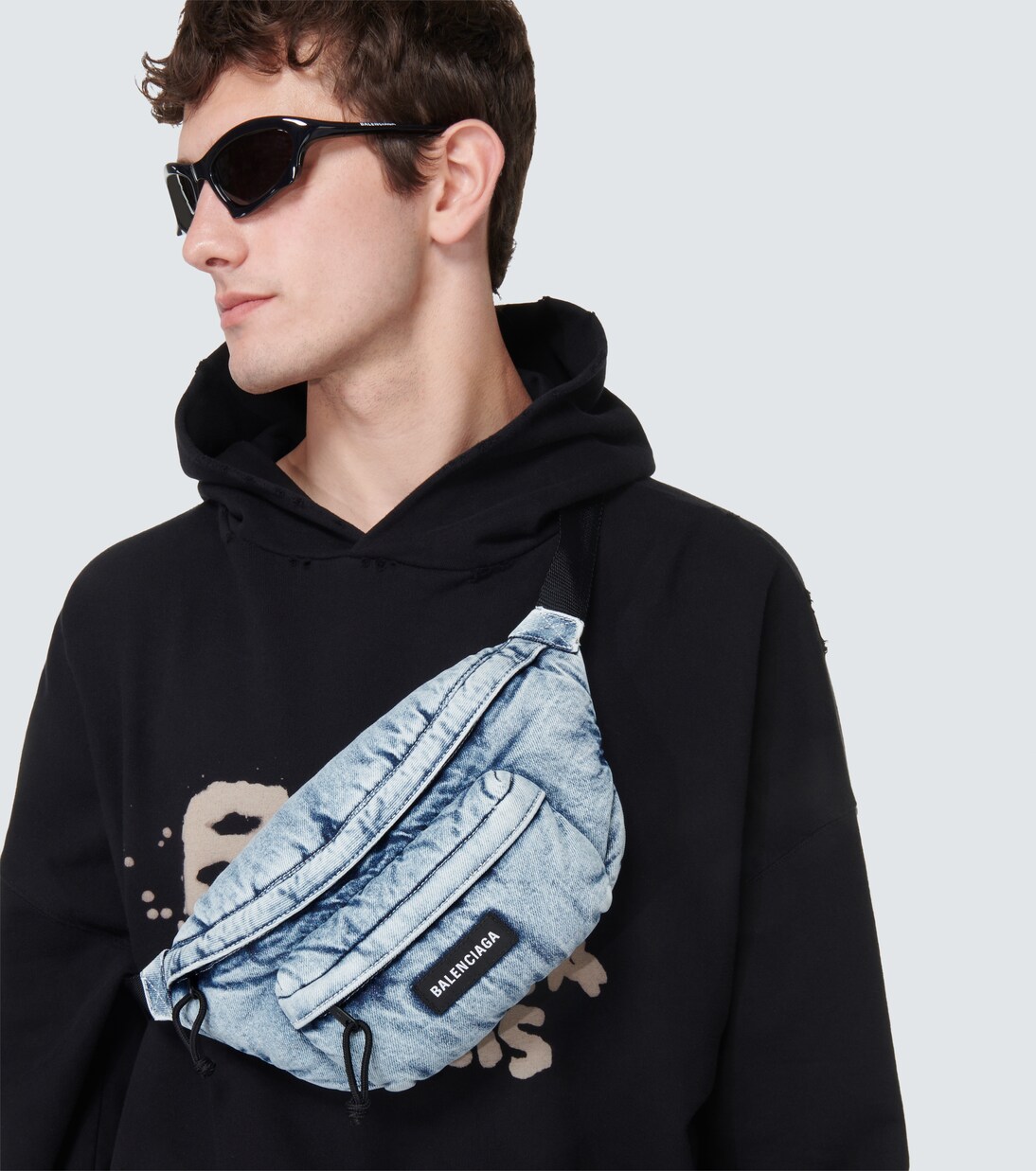 Explorer denim belt bag | Balenciaga