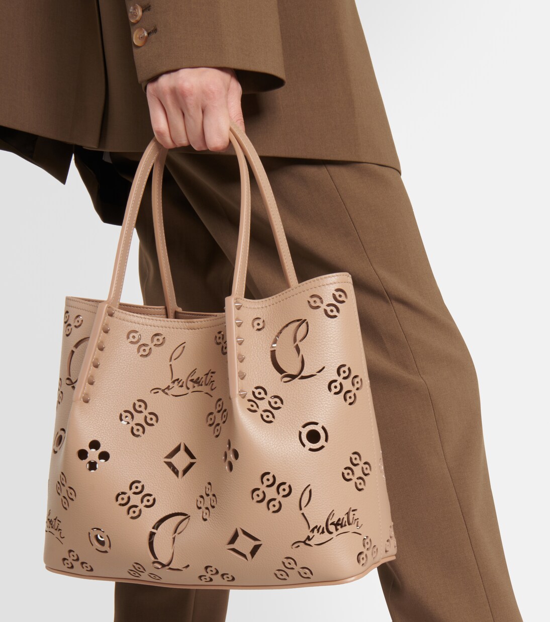 Cabarock perforated tote bag | Christian Louboutin