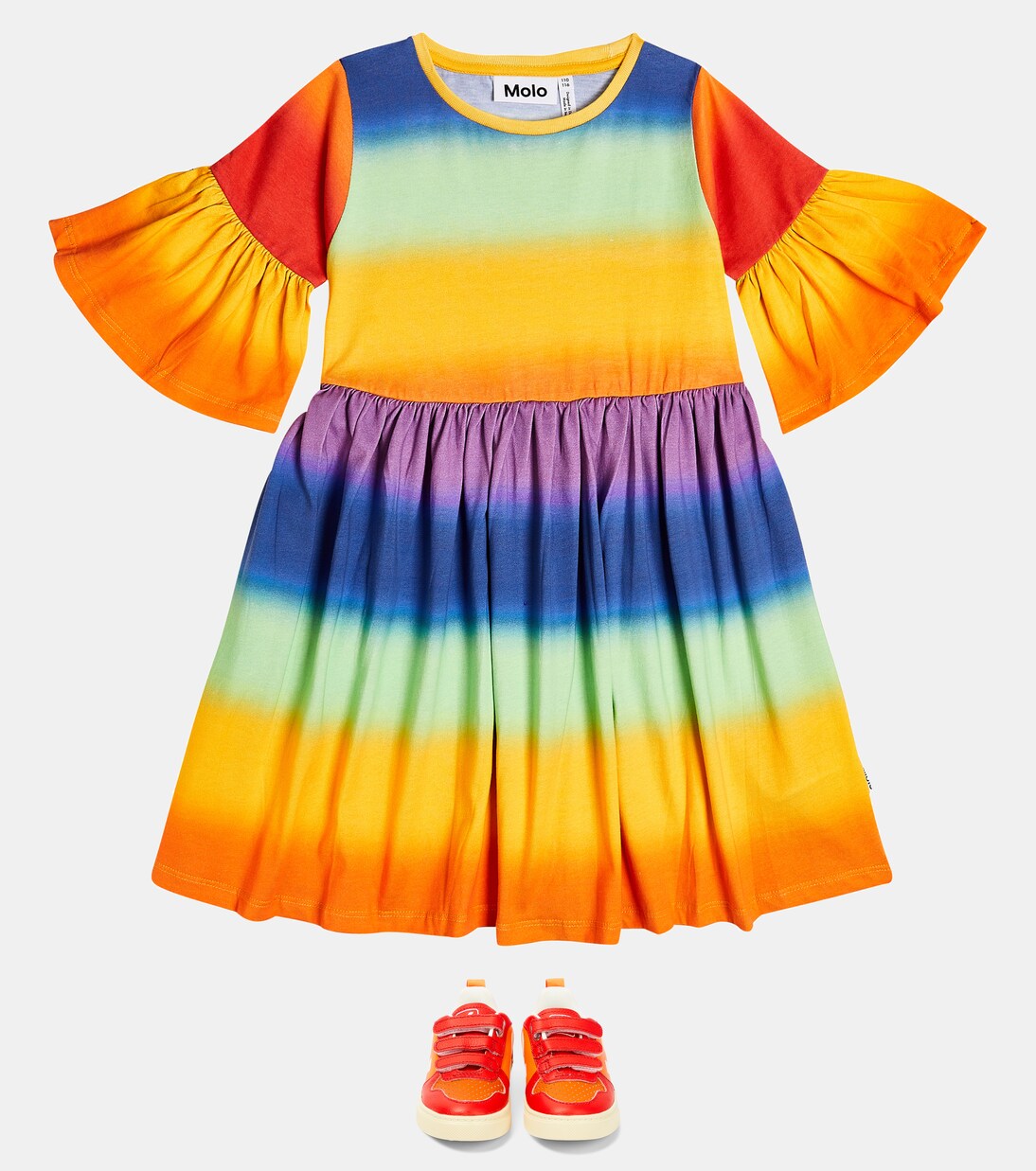 Chasity printed cotton dress | Molo