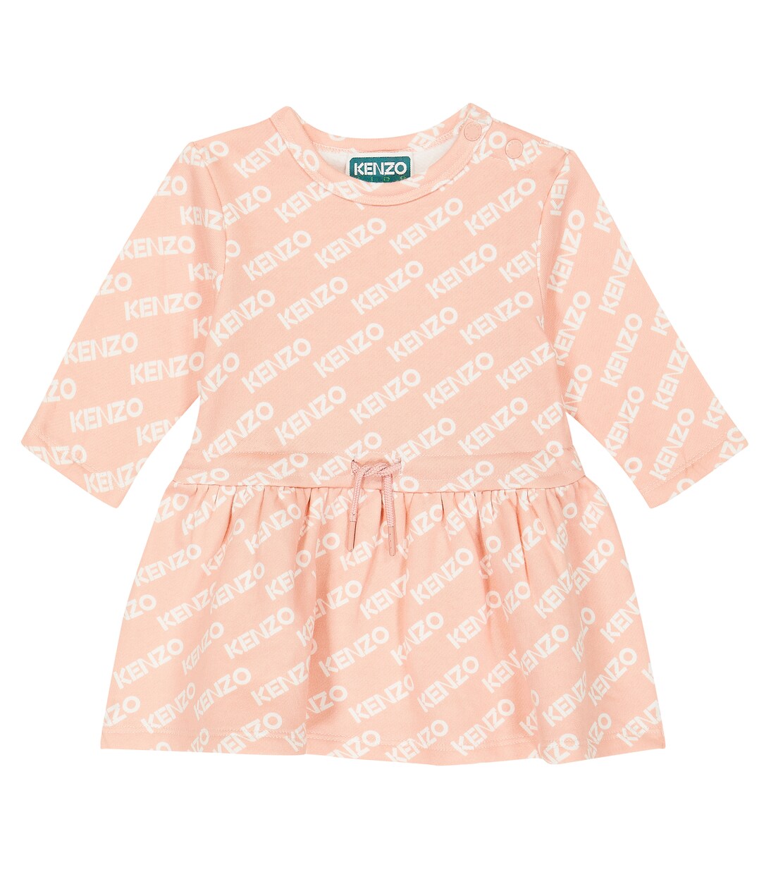 Baby - Abito in cotone con stampa | Kenzo Kids