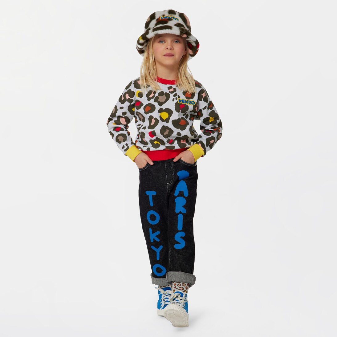 Printed cotton sweatshirt | Kenzo Kids