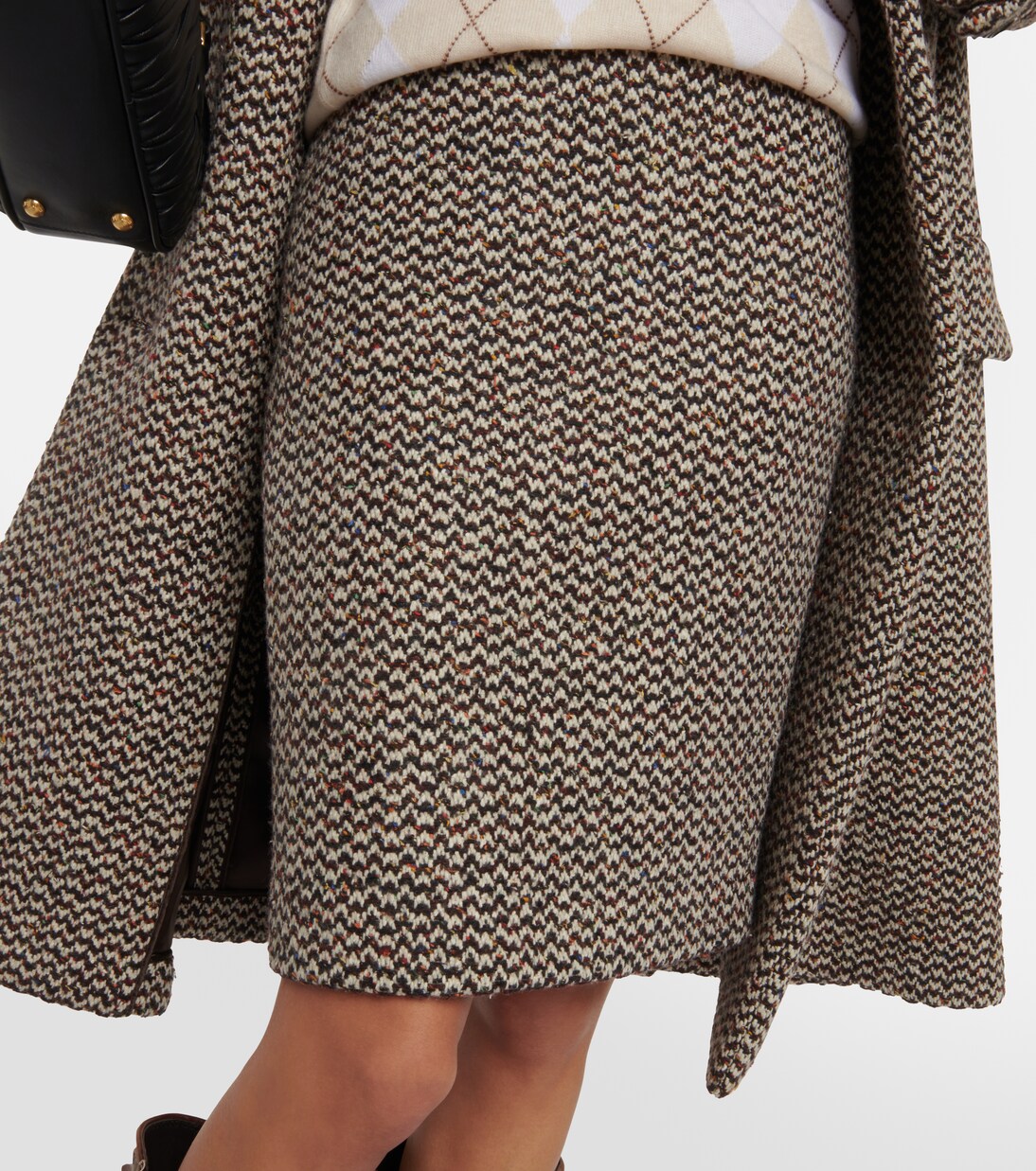 Bleistiftrock aus Bouclé | Miu Miu