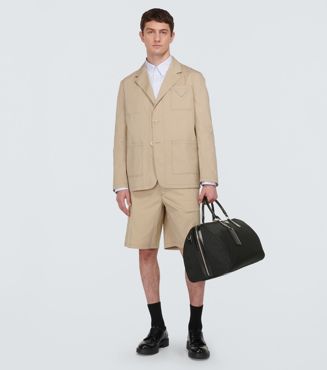 Weekender mit Leder | Prada