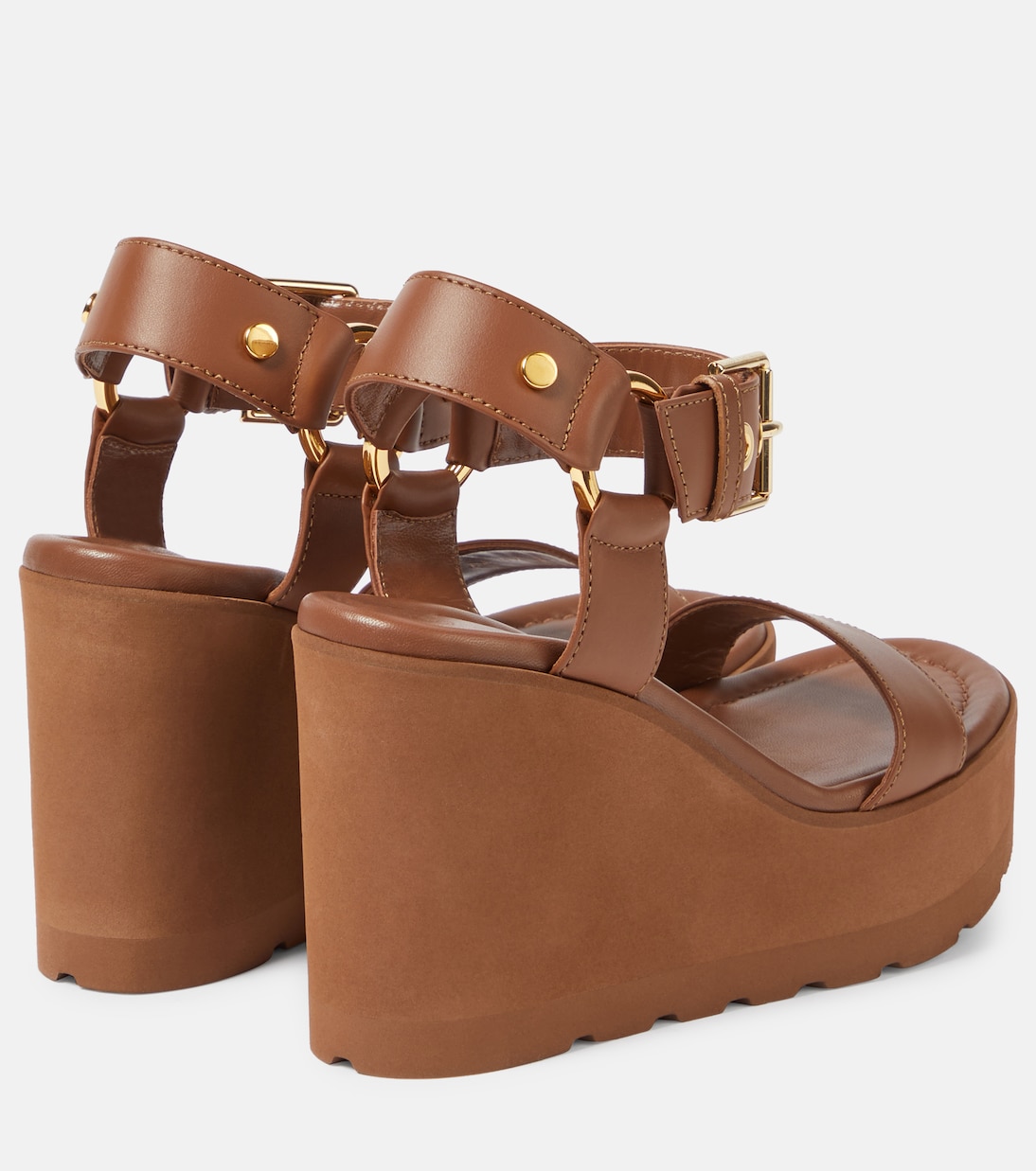 Sandales compensées en cuir | Gianvito Rossi