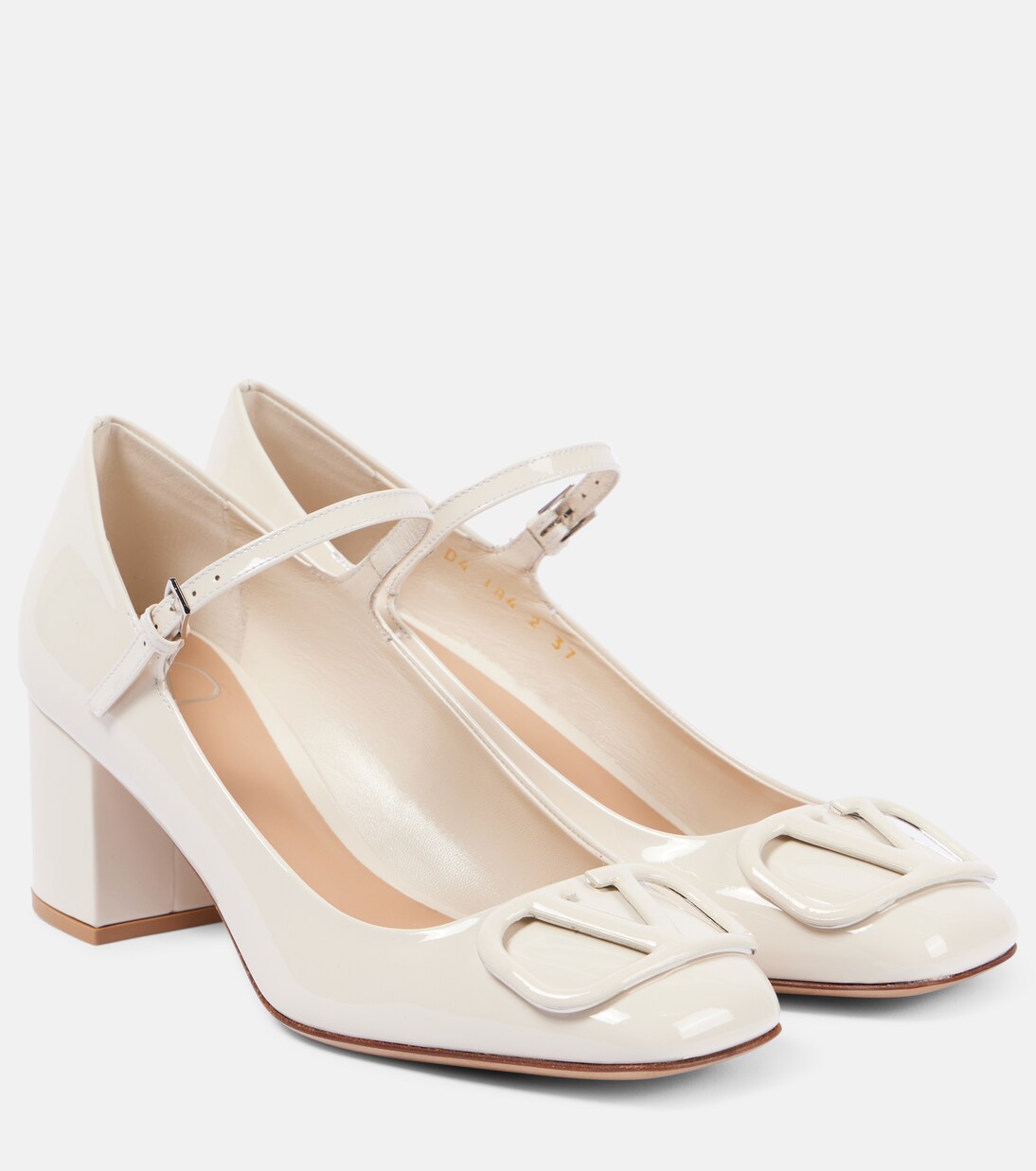 VLogo Signature patent leather Mary Jane pumps | Valentino Garavani