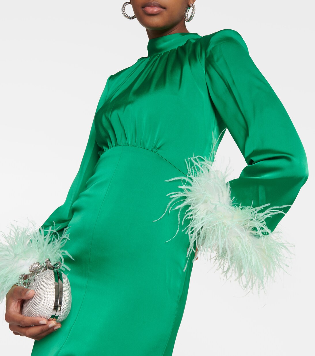 Robe longue en satin | Self-Portrait