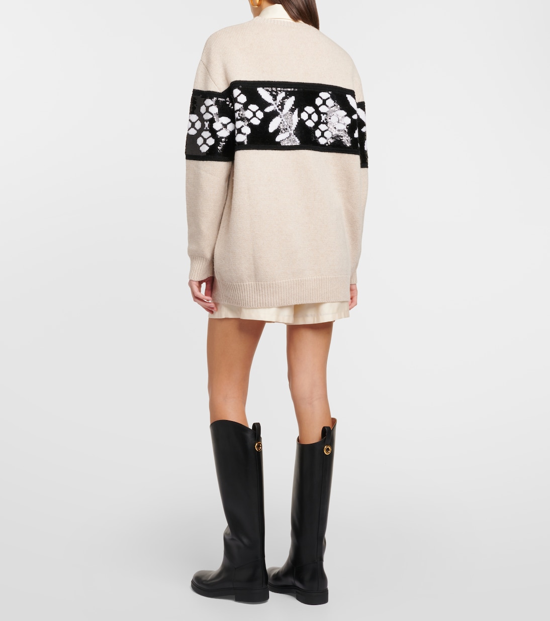 Jersey de lana y cachemir en jacquard | Max Mara