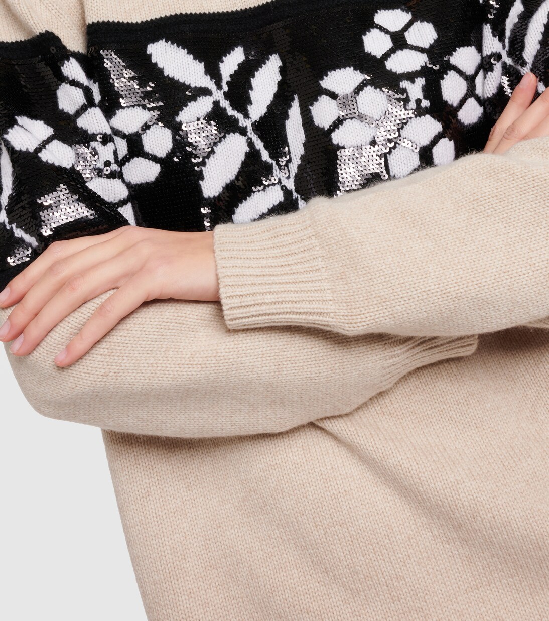 Jersey de lana y cachemir en jacquard | Max Mara