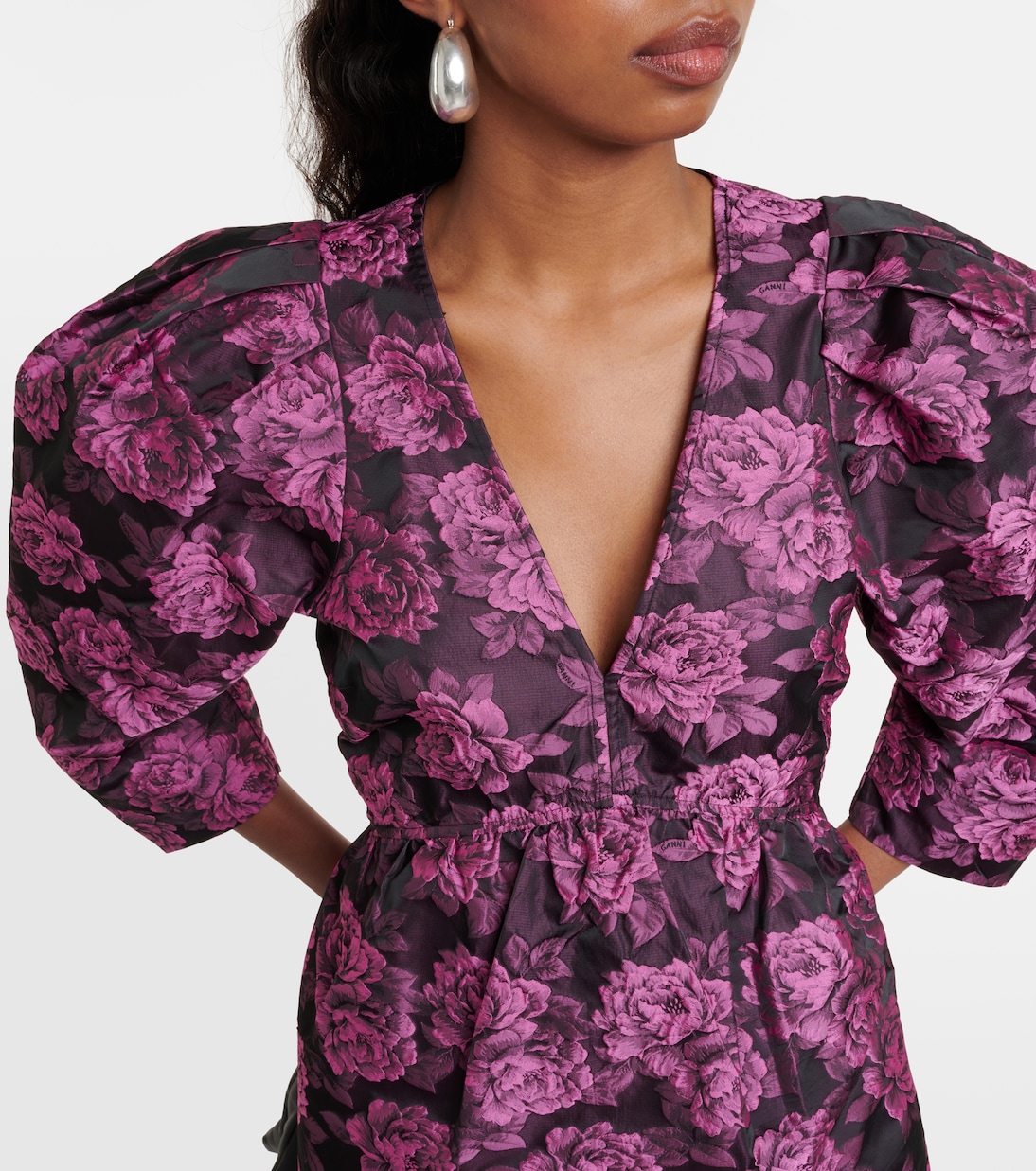 Midikleid aus Jacquard | Ganni