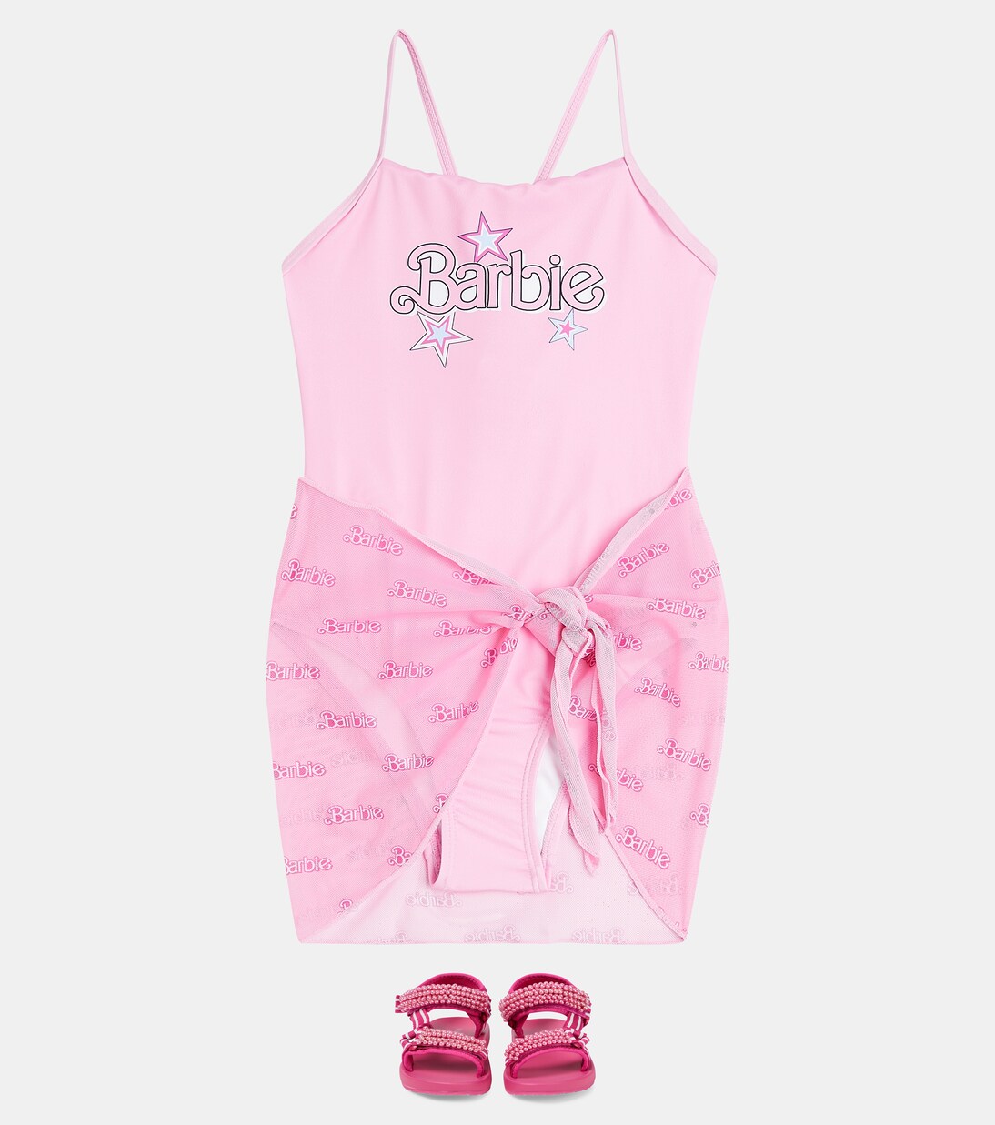 Tecno faux pearl-embellished sandals | Monnalisa