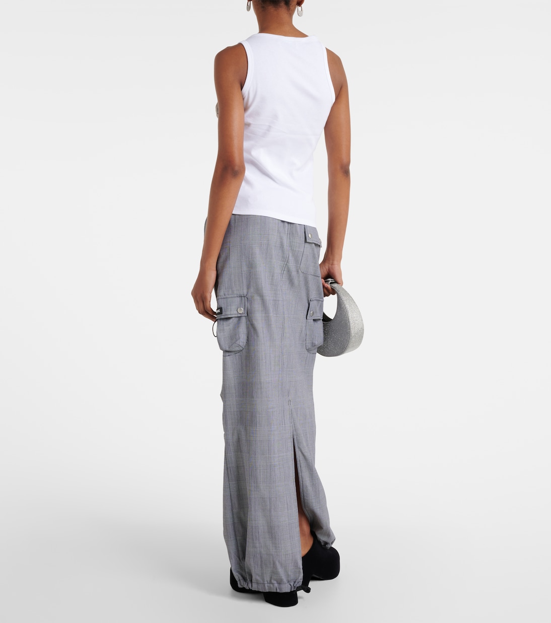 Emoji embellished cotton tank top | Coperni